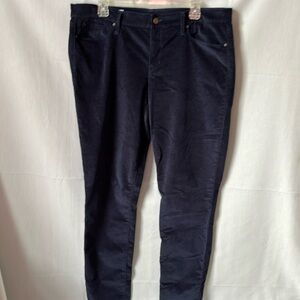 Vintage Gap 1969 Blue Velvet look Legging Jean